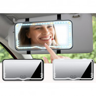 Miroir De Makeup LED Pour Voiture Blanc en Tunisie