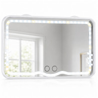 Miroir De Makeup LED Pour Voiture Blanc