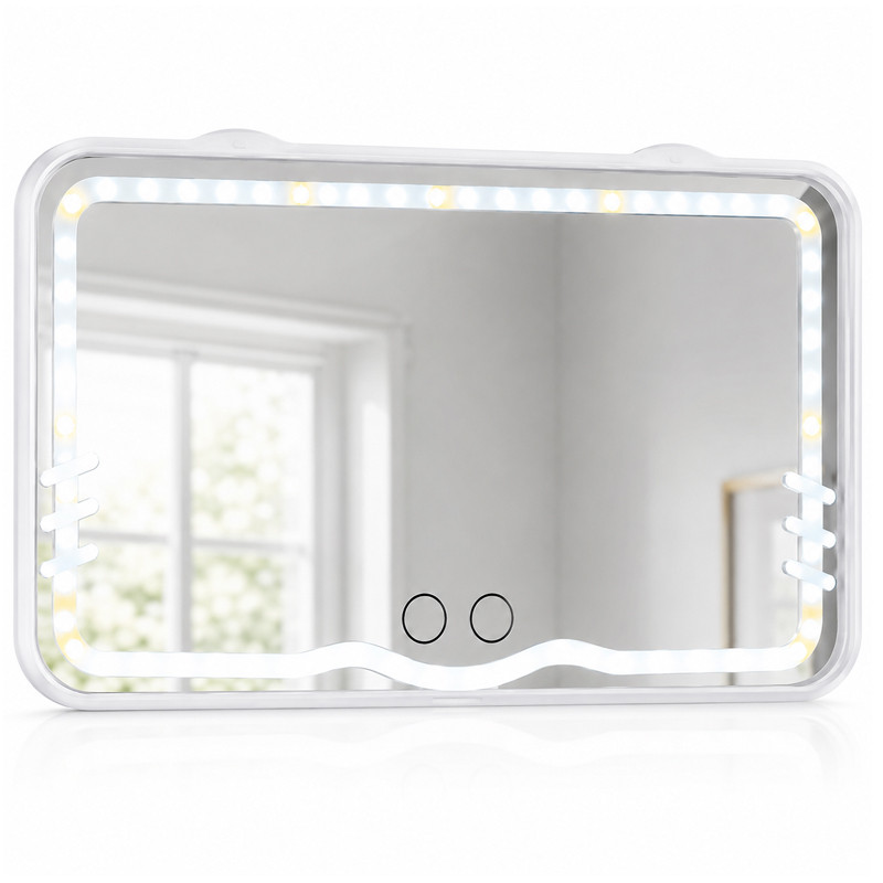Miroir De Makeup LED Pour Voiture Blanc en Tunisie