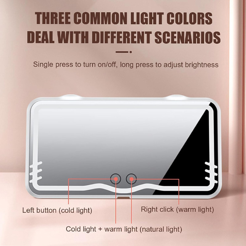 Miroir De Makeup LED Pour Voiture Noir en Tunisie