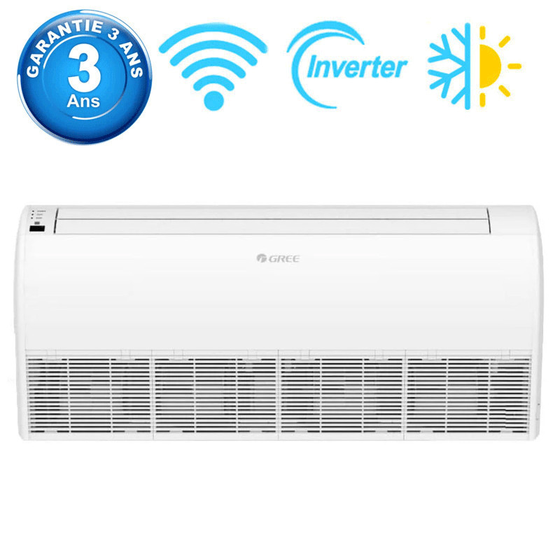 Climatiseur Plafonnier Gree 48000 BTU Inverter Chaud Froid Blanc En Tunisie
