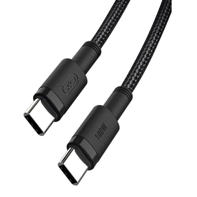 Câble Chargeur XO NB-Q199 Type-C Vers Type-C Noir en Tunisie