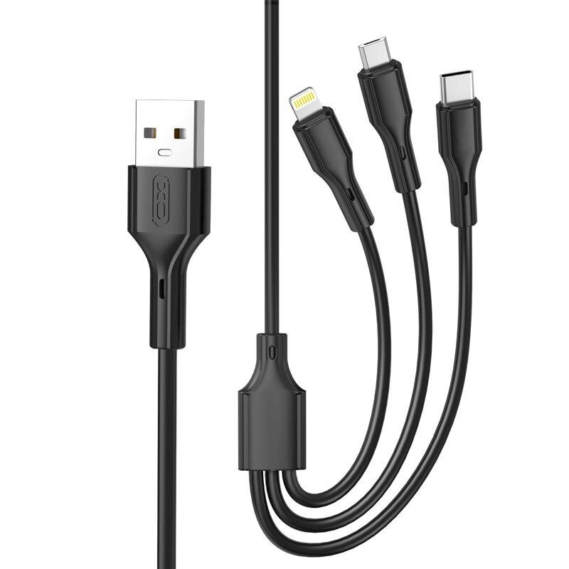 Câble Chargeur XO NB230 3En1 Noir en Tunisie