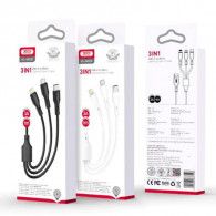 Câble Chargeur XO NB230 3En1 Noir en Tunisie
