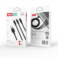 Câble Chargeur XO NB173 3En1 Noir en Tunisie