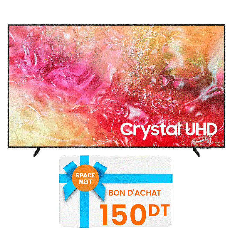 Samsung DU7000 65" 4k Crystal UHD Smart Noir en Tunisie