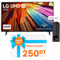 TV LG 75" UT80 4k UHD Smart Tv Noir en Tunisie