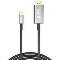 Adaptateur XO GB019 Type-C Vers HDMI 4K Gris en Tunisie