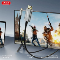 Adaptateur XO GB019 Type-C Vers HDMI 4K Gris en Tunisie