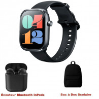 Pack Mibro Smartwatch C4 + Earbuds 5 Noir en Tunisie