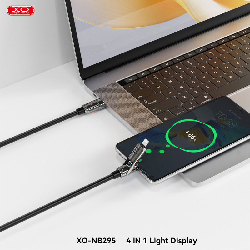 Câble Chargeur XO NB295 4En1 Noir en Tunisie