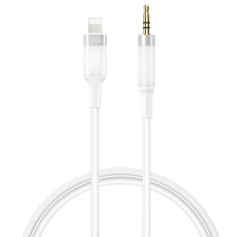 Câble Audio XO NB-R279A Lightning Vers Jack Male Blanc en Tunisie