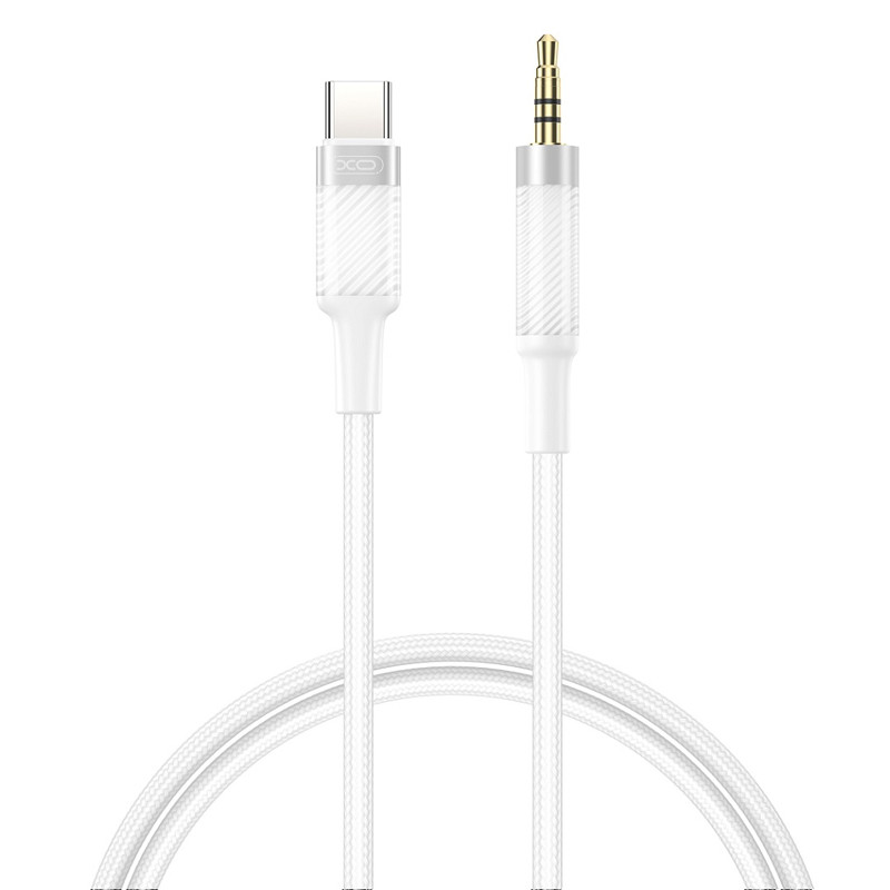 Câble Audio XO NB-R279A Type-C Vers Jack Male Blanc en Tunisie
