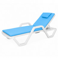 Matelas De Transat Imperméable Avec Coussin Bleu Ciel En Tunisie