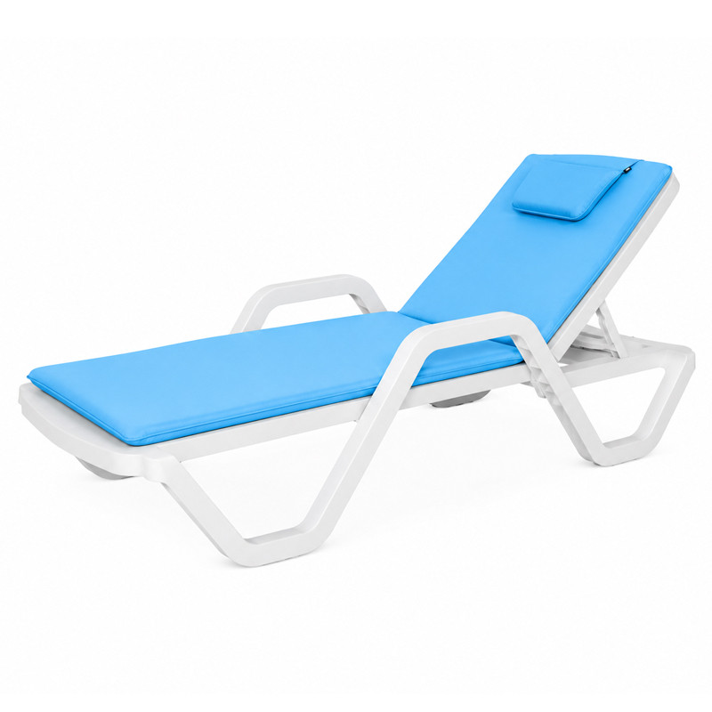 Matelas De Transat Imperméable Avec Coussin Bleu Ciel En Tunisie