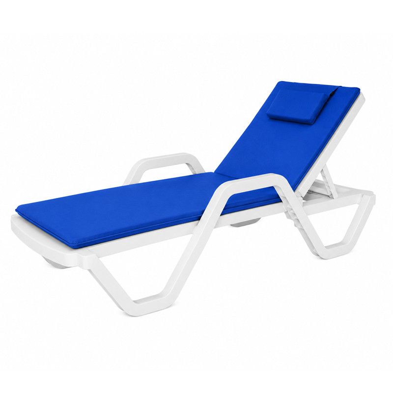 Matelas De Transat Imperméable Avec Coussin Bleu Marine En Tunisie