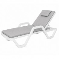 Matelas De Transat Imperméable Avec Coussin Gris En Tunisie