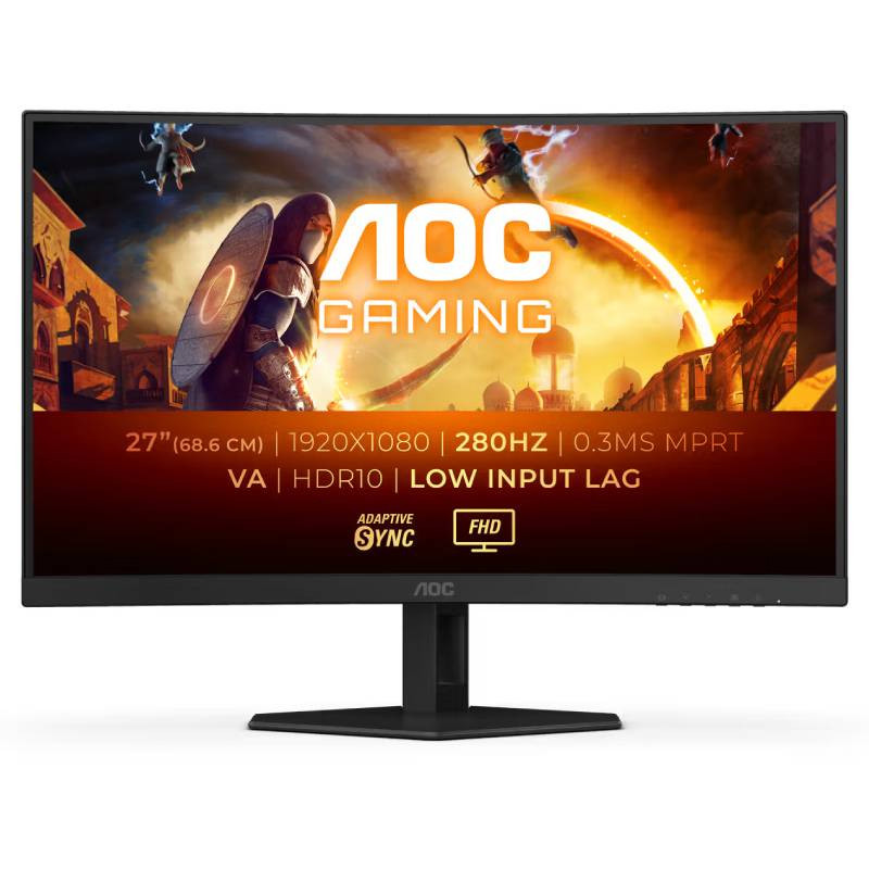 Ecran Gaming AOC Incurvé C27G4ZXE 27" FHD 280Hz VA Noir En Tunisie