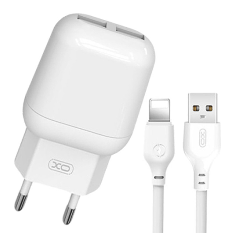 Chargeur XO L78 15W Avec Câble Lightning Blanc En Tunisie