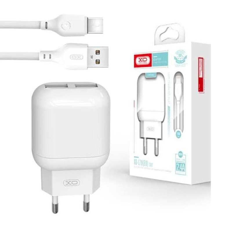 Chargeur XO L178 15W Avec Câble USB-C Blanc En Tunisie