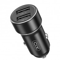 Chargeur Voiture XO Dual USB CC53 12W Avec Câble USB-C Noir En Tunisie