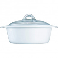 Cocotte 3 Litres PYROFLAM + Couvercle Luminarc - Blanc