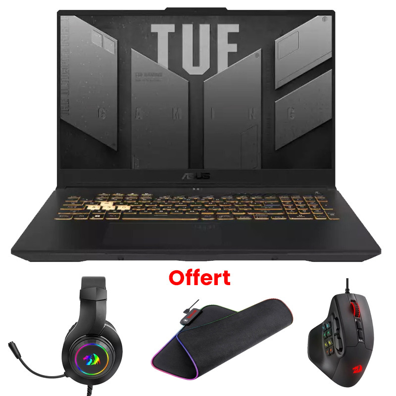 Pc Portable Gamer Asus TUF Gaming F16 I5 13Gén 16Go 512Go SSD RTX 5050 Windows 11