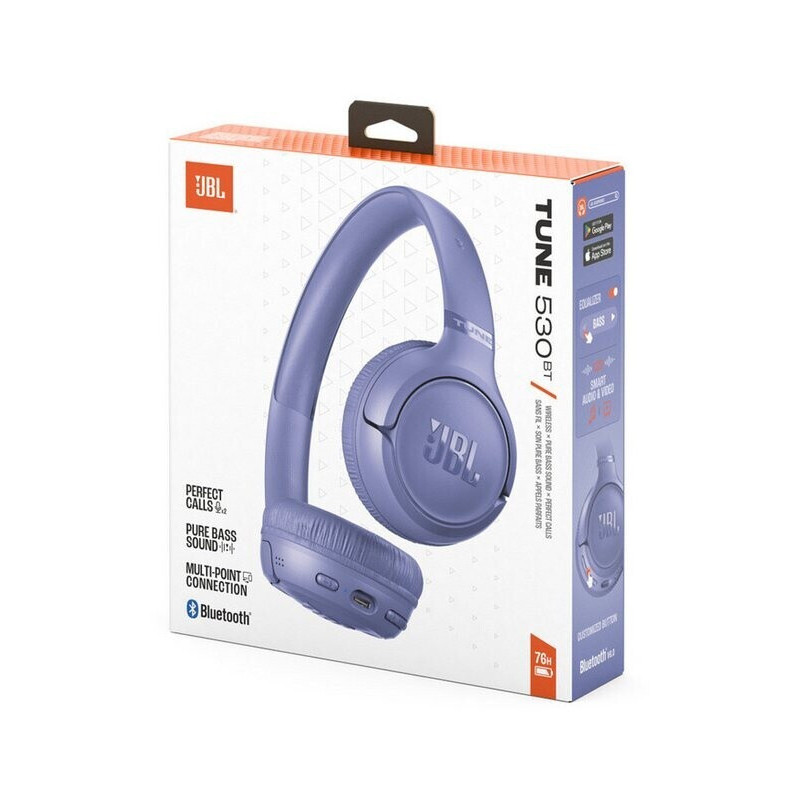 Casque Sans Fil JBL T530BT Violet En Tunisie