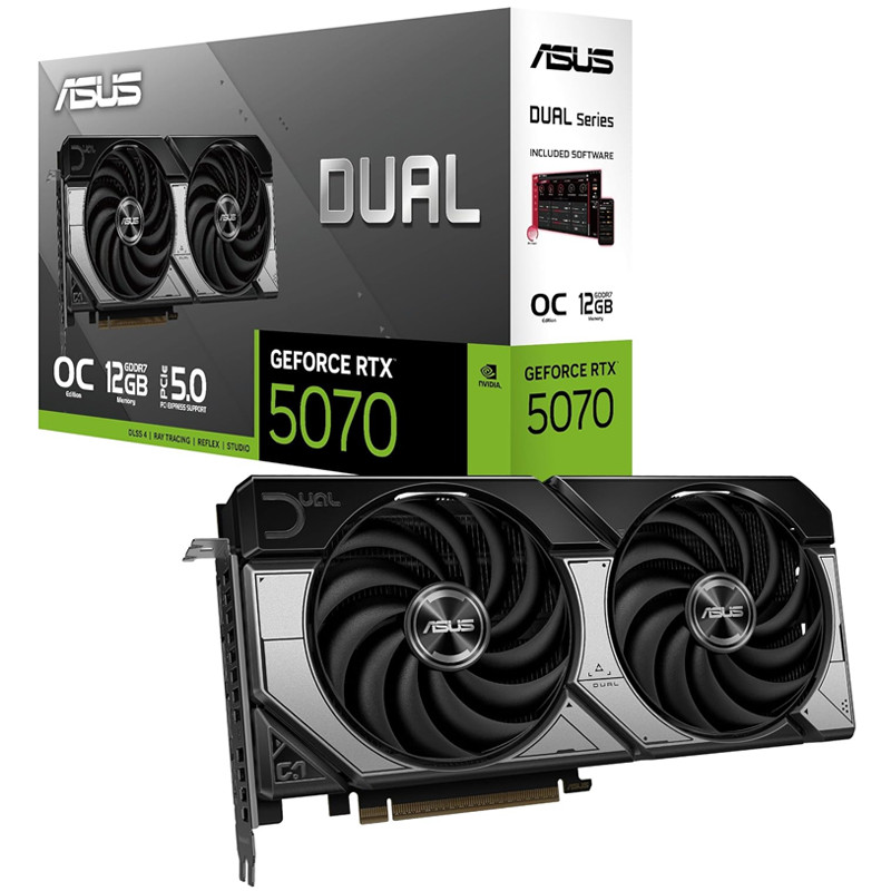Carte Graphique Asus Dual GeForce RTX 5070 OC 12Go GDDR7 en Tunisie