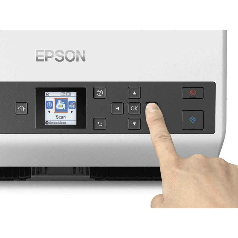Scanner De Document Epson WorkForce DS-970 A4 Recto-Verso Blanc en Tunisie