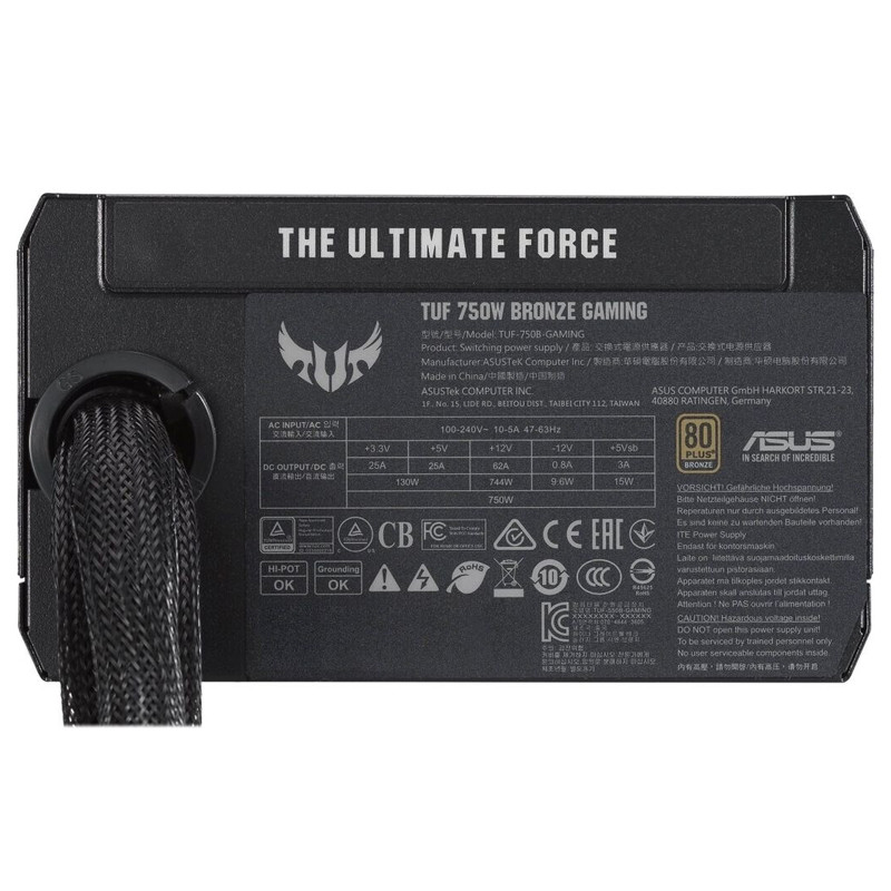 Boite d'Alimentation Asus TUF-Gaming 750W Noir En Tunisie