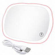 Miroir De Makeup LED Pour Voiture Y-082 Rose en Tunisie