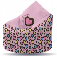 Pouf Plume XL Heart Lovely Colors Rose En Tunisie