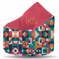 Pouf Plume XL Hello Geometry Rouge En Tunisie