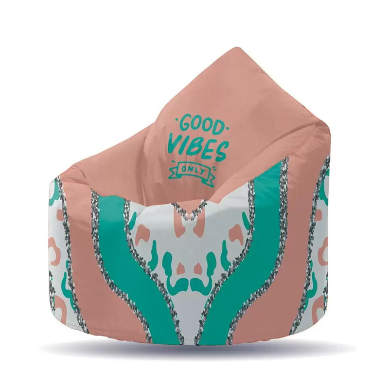 Pouf Plume XL Good Vibes Orange en Tunisie