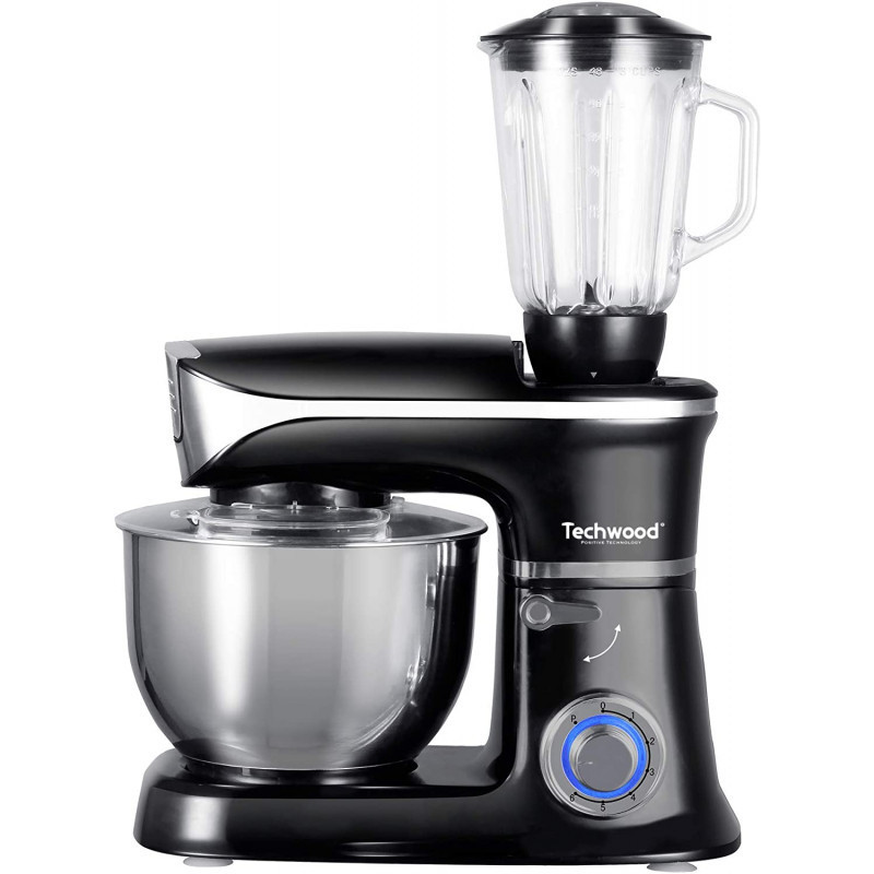 Robot Pétrin TECHWOOD TRP-6506B 1300W 6.5L - Noir Robot Pétrin TECHWOOD TRP-6506B 1300W 6.5L - Noir