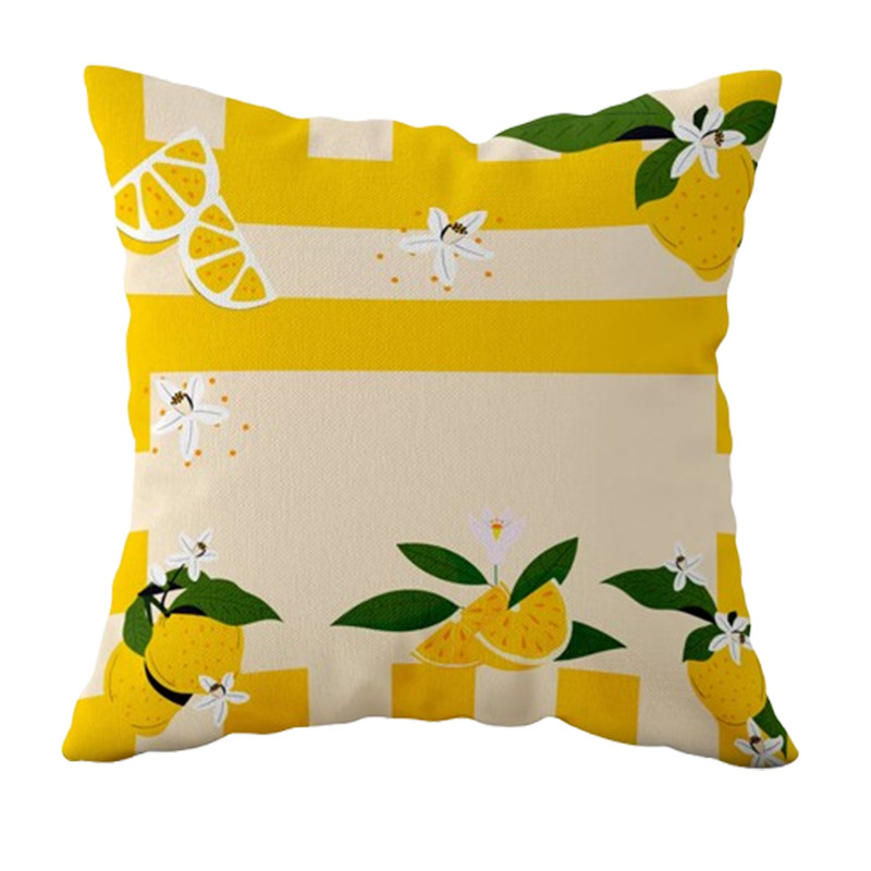 Coussin Outdoor Carré Citroline Jaune En Tunisie
