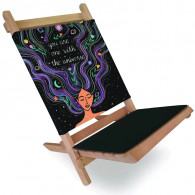Chaise Compacte Duo Accessories You Are One With The Universe Noir en Tunisie