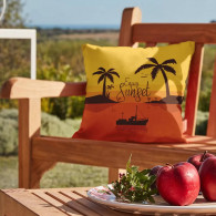 Coussin Outdoor Carré Sunset Orange En Tunisie