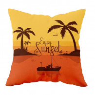 Coussin Outdoor Carré Sunset Orange En Tunisie