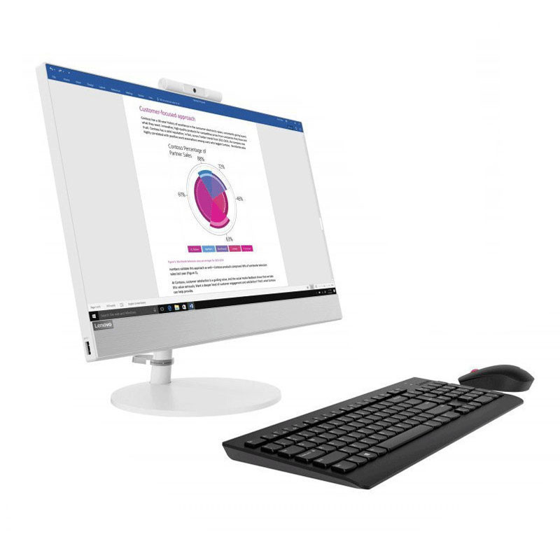 Pc de Bureau Lenovo Tout En Un | V530 | i3 9è Gén | 4Go | 1To | Blanc - 10UU0028FM Pc de Bureau Lenovo Tout En Un | V530 | i3 9è Gén | 4Go | 1To | Blanc - 10UU0028FM