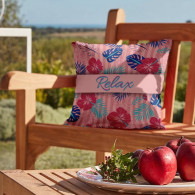 Coussin Outdoor Carré Rose En Tunisie