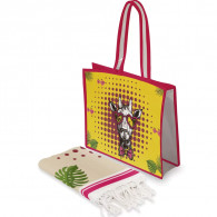 Pack Fouta Hearts Sunglass Giraffe Jaune en Tunisie