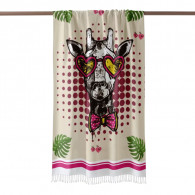 Pack Fouta Hearts Sunglass Giraffe Jaune en Tunisie