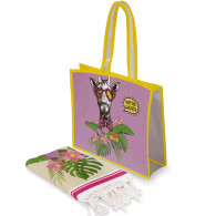 Pack Fouta Hipster Giraffe Violet en Tunisie