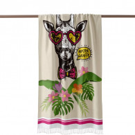 Pack Fouta Hipster Giraffe Violet en Tunisie