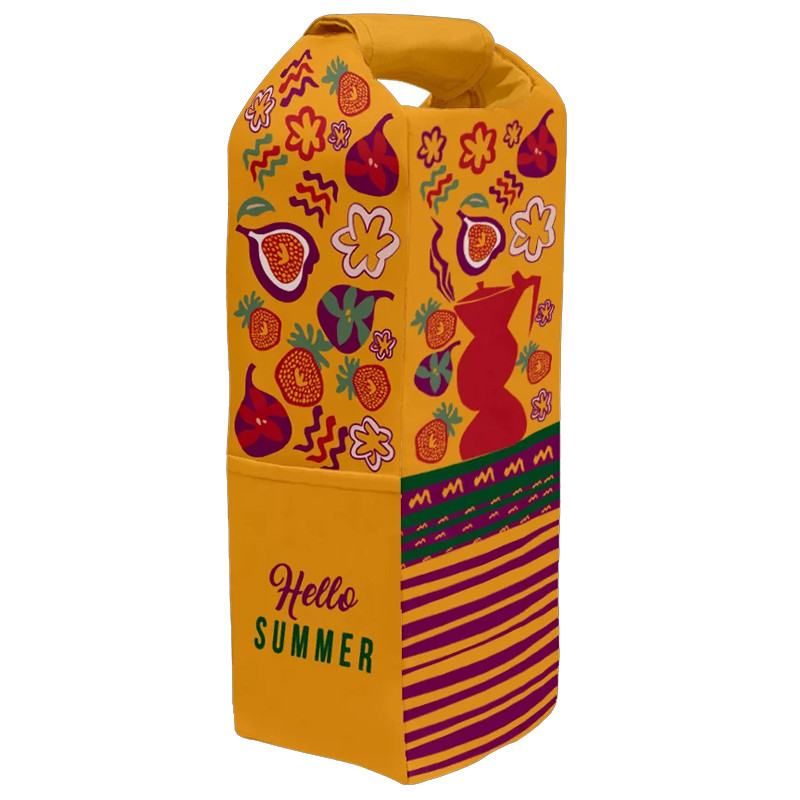 Porte Bouteille Isotherme Hello Summer 2.5 L Orange en Tunisie