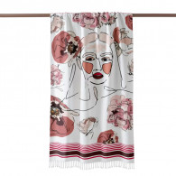 Pack Fouta Plage Lady Flower Beige en Tunisie