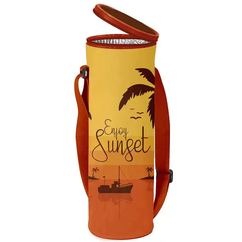 Porte Bouteille Isotherme Enjoy Sunset 1.5 L Jaune En Tunisie