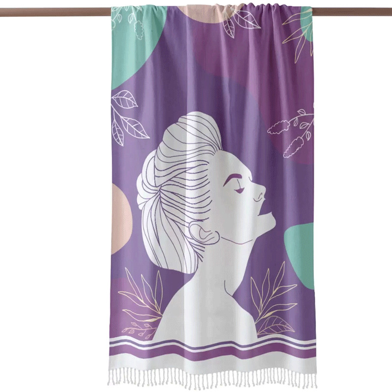 Pack Fouta Plage Lady Purple Violet en Tunisie